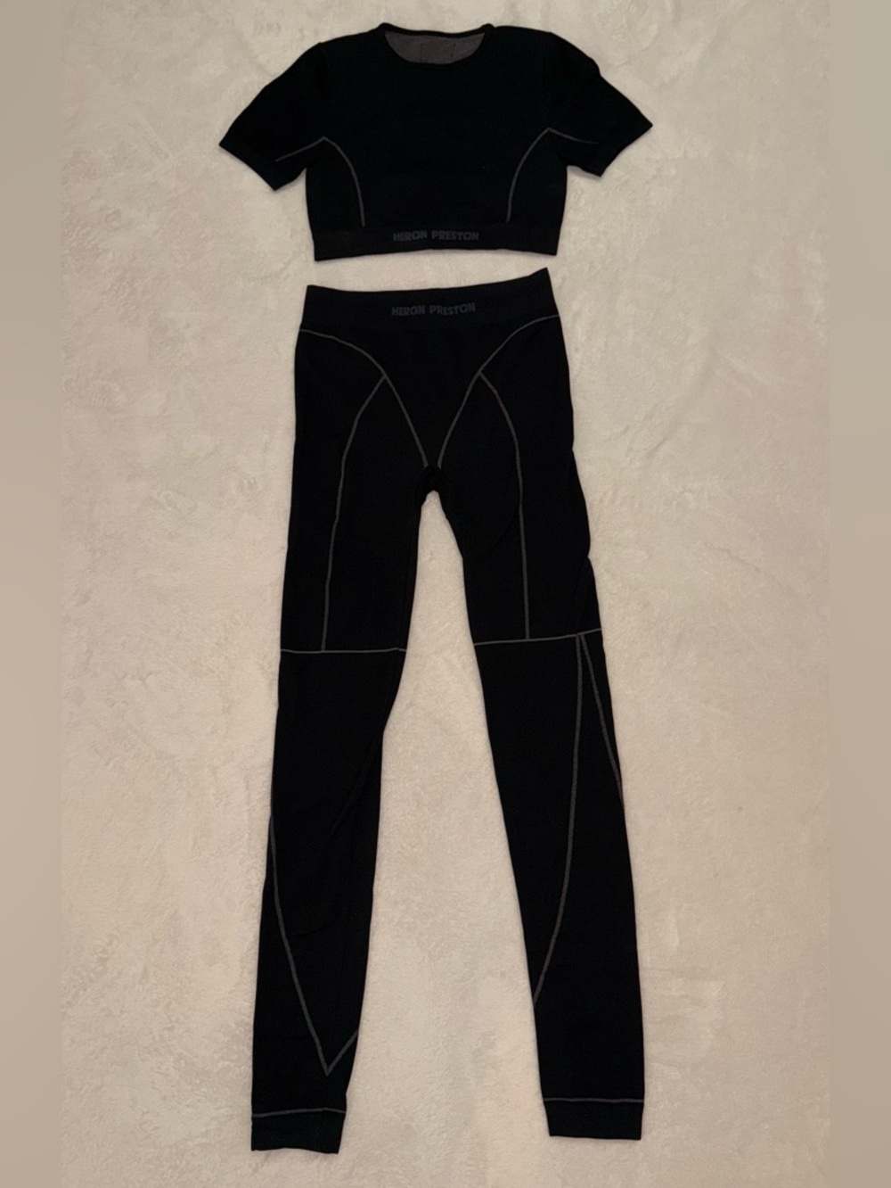 Heron Preston Black Active Two-Piece Set